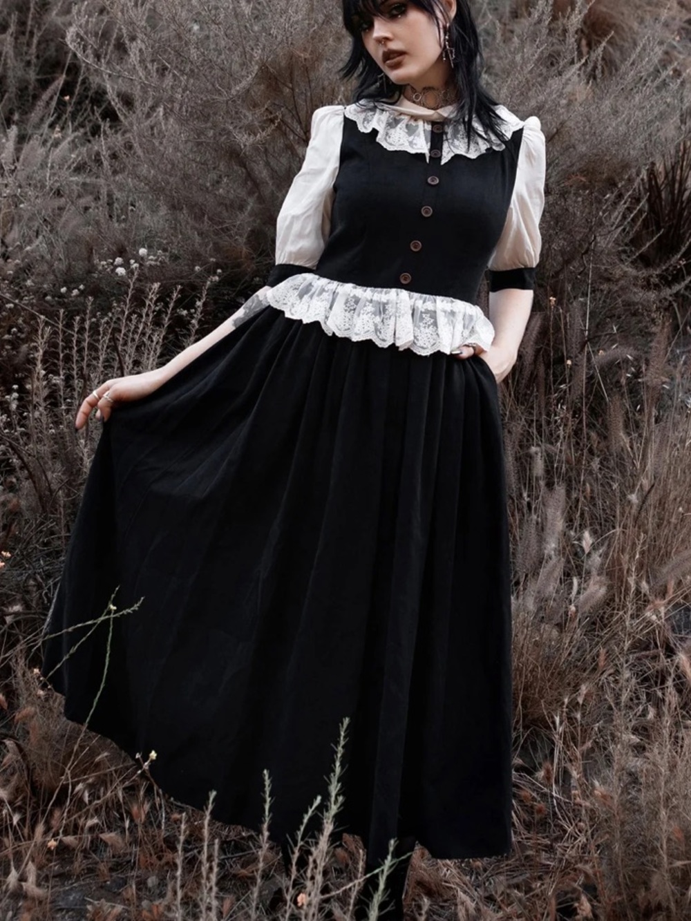 Lively Ghosts Blackfern Dress